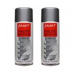 Peinture arosol - amt - lot de 2 bombes - haute temprature - 330ml - gris