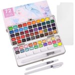 Peinture aquarelle palette 72 couleurs peinture couleur nacre solide aquarelle bote dbutant professionnel ...