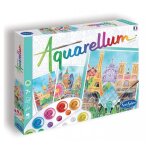 Peinture aquerelle - sentosphere - aquarellum - capitales - 9 couleurs - 3 tableaux - sertissage sur ...