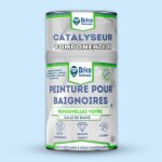 Peinture pour baignoire - aniston - blanc brillant - bicomposant - 600 + 150 ml - application facile