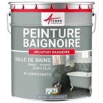 Peinture baignoire lavabo - résine Époxy 1 kg (jusquà 3 m² en 2 couches) - gris argent - ral 7001 Peinture baignoire lavabo - résine Époxy 1 kg (jusquà 3 m² en 2 couches) - gris argent - ral 7001