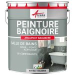 Peinture baignoire lavabo - résine Époxy 1 kg (jusquà 3 m² en 2 couches) - telegris 4 - ral 7047 Peinture baignoire lavabo - résine Époxy 1 kg (jusquà 3 m² en 2 couches) - telegris 4 - ral 7047
