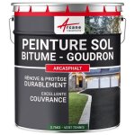 Peinture bitume / goudron / enrob - arcasphalt 3. 75 kg (jusqu a 7. 5 m en 2 couches) - vert tennis ...