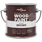 Peinture pour bois ext�rieure - vidaxl - marron - 165 x 165 x 16 cm - s�chage rapide - faible odeur