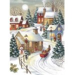 Peinture diamant - diamond painting - bonhomme de neige - 30x40cm - kit complet - décoration diy Peinture diamant - diamond painting - bonhomme de neige - 30x40cm - kit complet - décoration diy
