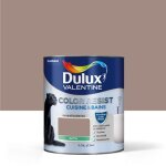 Peinture - dulux valentine - color resist cuisine & bains - taupe - satin - 075 l