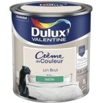 Peinture - dulux valentine - crme de couleur lin brut - satin - 05 l - monocouche