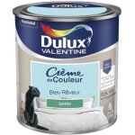 Peinture - dulux valentine - cr�me de couleur satin - bleu r�veur - monocouche - 05 l