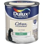 Peinture - dulux valentine - crme de couleur - satin - 05l - intrieur - lin clair