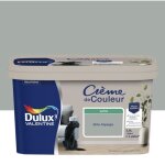 Peinture - dulux valentine - cr�me de couleur - satin� - 25l - acrylique - gris alpaga