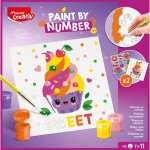 Peinture enfant au numro maped creativ cupcake et multifood