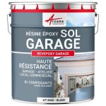 Peinture epoxy sol garage - revepoxy garage 25 kg (jusquà 80 m² en 2 couches) - blanc Peinture epoxy sol garage - revepoxy garage 25 kg (jusquà 80 m² en 2 couches) - blanc