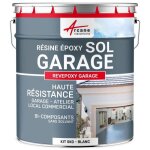 Peinture epoxy sol garage - revepoxy garage 5 kg (jusqu 16 m en 2 couches) - blanc