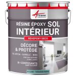 Peinture epoxy sol - revepoxy deco 2. 5 kg (jusqu 12. 5 m en 2 couches) - turquoise pastel - ral 6034 ...