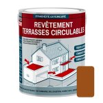 Peinture d'tanchit impermabilisante - procom - terre cuite - 2l5 - antidrapant - rsistant aux uv ...