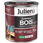 Peinture extrieur fer anti - rouille - julien - satin - 0. 5l - rouge basque ral3004