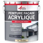 Peinture façade et crépi - arcafaçade rénov 2. 5 l ( + ou - 15 m² en 1 couche) - ton sable - ral 085 ... Peinture façade et crépi - arcafaçade rénov 2. 5 l ( + ou - 15 m² en 1 couche) - ton sable - ral 085 ...