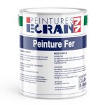 Peinture fer professionnelle satin peinture opacifiante sans odeur antirouille prot�ge 1 litre blanc