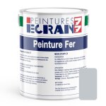 Peinture fer professionnelle satin peinture opacifiante sans odeur antirouille prot�ge 1 litre gris clair ...