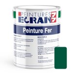 Peinture fer professionnelle satin peinture opacifiante sans odeur antirouille prot�ge 1 litre vert jardin ...