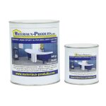 Peinture laque poxy salle de bain kit de 1 kg blanc ultrabrillant