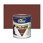 Peinture laque glycro satin marron ton bois valenite 0. 5l dulux valentine