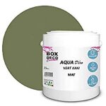 Peinture murale acrylique - box deco couleurs - vert kaki - 25l - finition mat - intérieur Peinture murale acrylique - box deco couleurs - vert kaki - 25l - finition mat - intérieur
