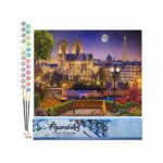 Peinture par num�ro - figured art - notre - dame etoil�e - 40x50cm - kit complet - adultes