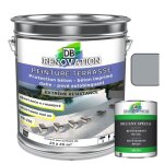 Peinture sol terrasse db - 220 5kg gris fentre - pour bton pav - forte protection extrieure uv - ...