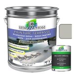 Peinture sol terrasse db - 220 5kg gris soie - pour bton pav - forte protection extrieure uv - haute ...