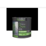 Peinture - addict - glyc�ro noir satin - 0. 5l - microporeux - int�rieur / ext�rieur