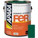 Peinture fer satin - apara 2. 5 litres vert jardin (ral 6005)