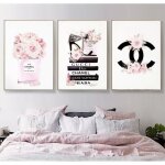 Peinture sur toile avec parfum de fleur affiche de maquillage tableau dart mural imprim dcor de chambre ...