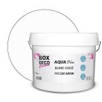 Peinture teinte blanc cass murale acrylique aspect satin aqua dco - 10l - 100m