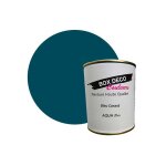 Peinture teinte bleu canard bois intrieur extrieur  base d acrylique aspect velours - satin aqua bois ...