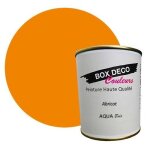 Peinture teinte orange abricot meuble bois intrieur  base d?acrylique aspect velours - satin aqua bois ...