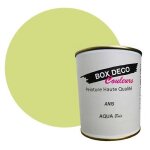 Peinture teinte vert anis meuble bois int�rieur � base d?acrylique aspect velours - satin aqua bois - ...