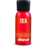 Peinture pour tissus - vermillon - opaque - peinture � leau - tex - darwi - 50ml