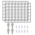 Ple - mle grille murale panneau mural lot de 2 laffichage de photos dcoration muraleorganiseur de ...