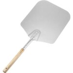 Pelle  pizza - aluminium - 66 cm - poigne en bois - couleur argent et bois