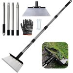 Pelle de desherbage avec manche 163cmpelle de nettoyage de jardin 32cmgrattoir de jardin pour mauvaises ...