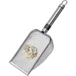Pelle � liti�re pour chat - solide - acier inoxydable - tamis � mailles fines - ergonomique - facile ...