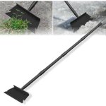 Pelle de nettoyage de jardin pelle de desherbage avec manche 148 cm pelle plate r�glable pour le d�sherbage ...