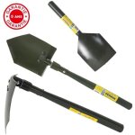 Pelle pioche pliante - outils perrin - mod�le us - acier et bois dur - poids l�ger - garantie 5 ans
