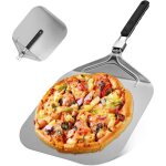 Pelle � pizza - aluminium - poign�e en plastique pliable - 32 x 32 cm - grande surface