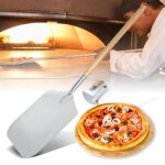 Pelle  pizza aluminum - filetage pratique et solide - pelle  pizza  bords arrondis - avec une poigne ...