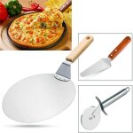 Pelle  pizza roulette pizza pelle  gteau en acier inoxydable 3pcs idal pour tarte pizza ou gteau ...