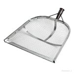 Pelle � poussi�re - inox - tamis filtrant - 46x44 cm - polyvalente - facile � nettoyer