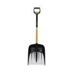 Pelle poussoir � neige t�lescopique fiskars x - series - poign�e coud�e en forme de d