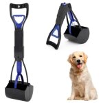 Pelle ramasse - crottes - pliable - long manche - plastique antiadhsif - pour chien et chat